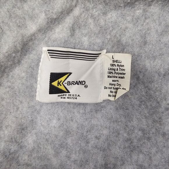 Vintage K Brand Jacket Large Fire Firefighter Emt 80s Sideline Bomber Varsity - Picture 7 of 11